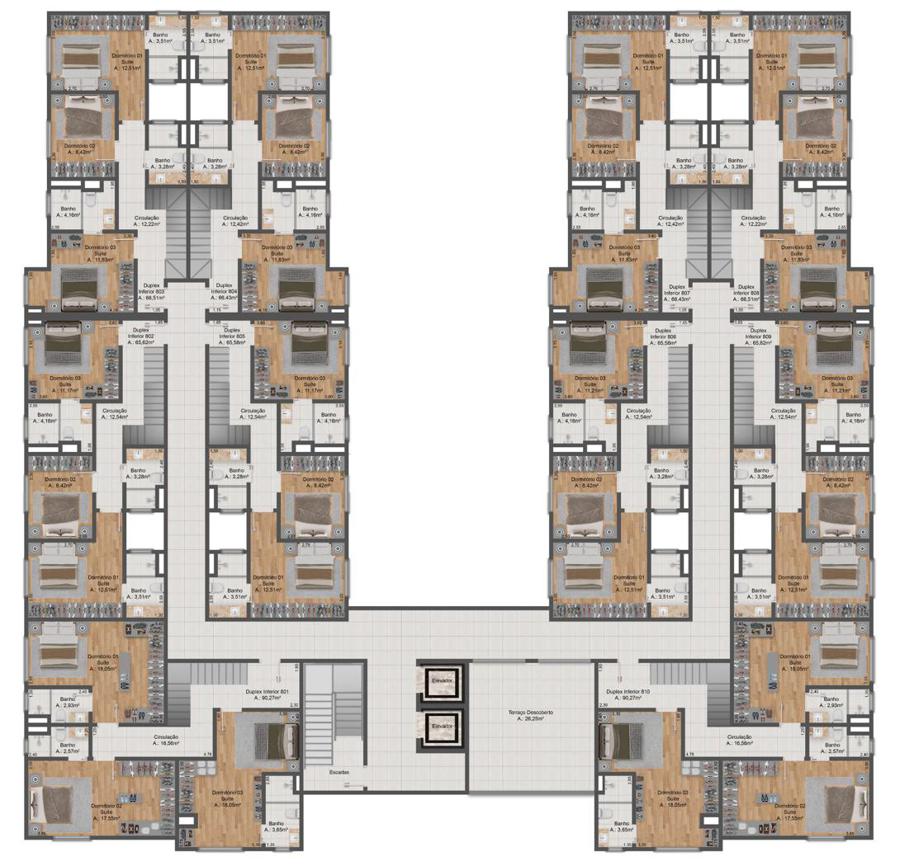 PLANTA COMPLETA APARTAMENTOS