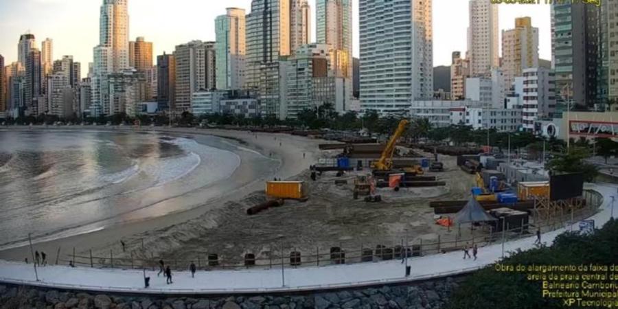 Prefeitura lana site para populao acompanhar obra do alargamento da Praia Central